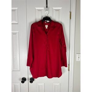 Chicos Womens Button Up Blouse Size 1